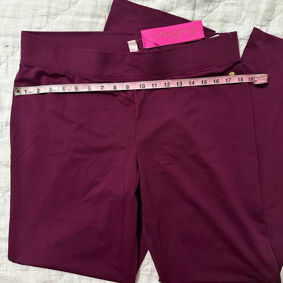 NWT Lilly Pulitzer Taden UPF 50+ Pant in Amarena Cherry Large - Picture 2 of 4